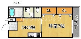 尾崎駅 徒歩3分 3階の物件間取画像